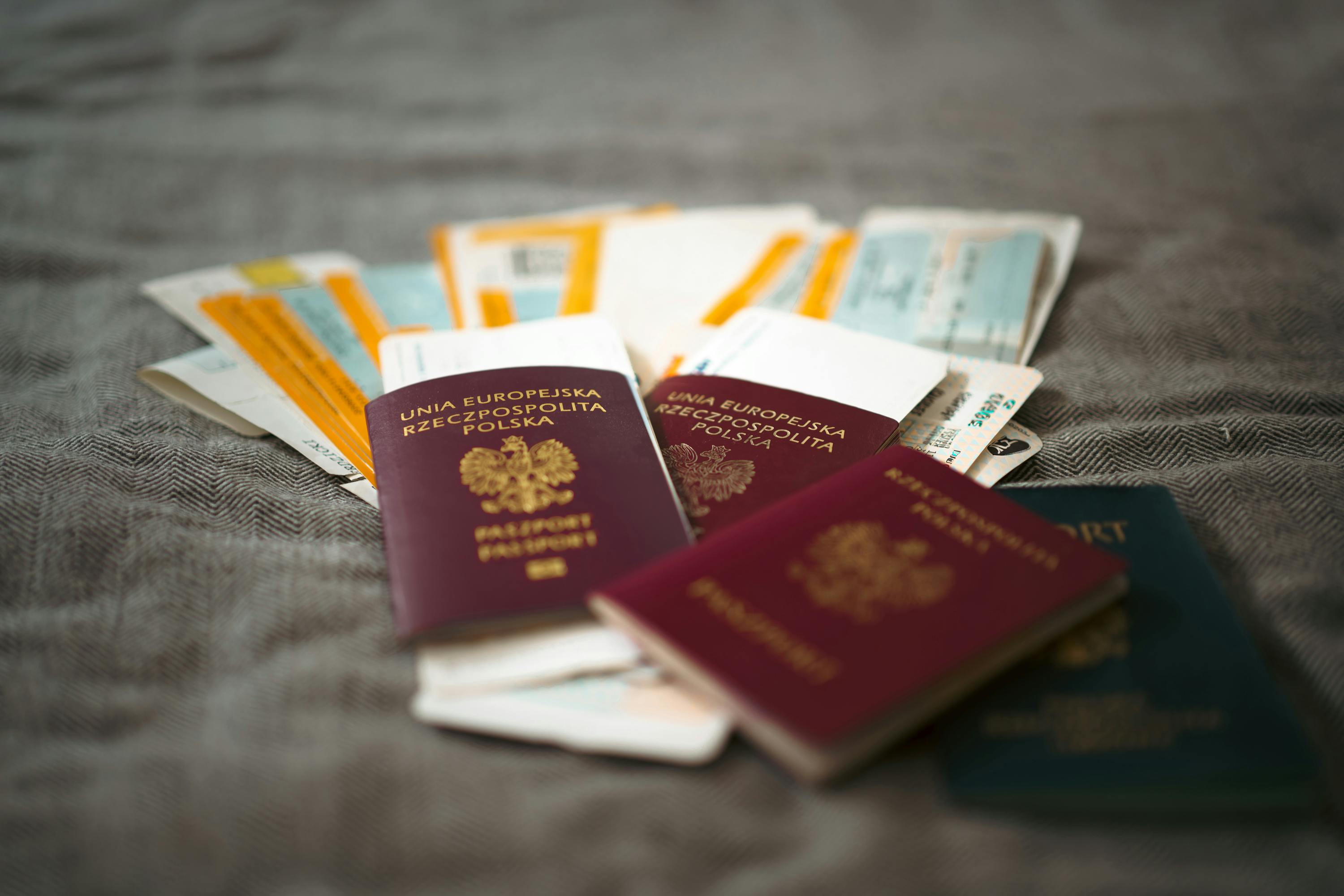 Immigration documents — passports and travel papers